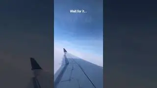 Another totally insane wing view out of the clouds 