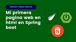 Mi primera pagina web en html en Spring boot +Thymelife +Spring web