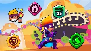 Чуть, не сгорел, но апнул Амбер на 25 ранг с рандомами!😱 #brawlstars #амбер #25ранг