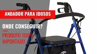 Andador para Idosos com 4 Rodas + Assento Importado