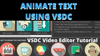 VSDC text animation tutorial | How to animate text in Vsdc