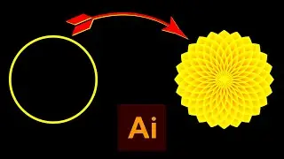 Flower Design in Adobe Illustrator #mazhar_graphics #illustrator #flower #creative #graphicdesigne
