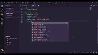 Typing Effect/Typewriter animation using HTML & CSS