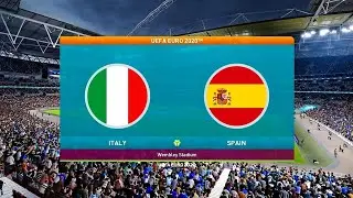 Italy VS Spain🏆Uefa Euro 2020 | eFootball PES 2021 |