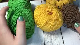 Как связать подсолнух крючком (вязанный веночек).