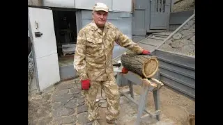 Точим сырой тополь / Woodturning raw poplar