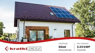 Instalacja fotowoltaiczna na dachu dwuspadowym w gminie Gózd