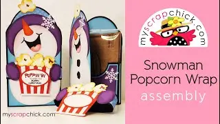 Snowman Popcorn Wrap Svg Tutorial MyScrapChick