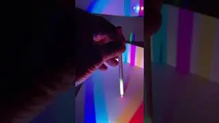 Color Light Experiment - Blue, green, and red lights make white light