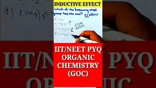 GOC PYQ IIT JEE/NEET||#shortsvideo #viral #organicchemistry #studyyaan