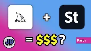 Midjourney and Adobe Stock for 1 Week! Pt. 1 [ AI Art Sales Tutorial ]
