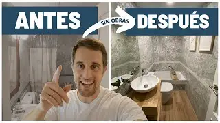 Como REFORMAR BAÑO pequeño SIN OBRAS y SIN EXPERIENCIA 😅