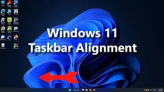 Windows 11 Taskbar Alignment (how to)