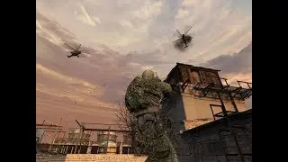 Уничтожаю вертолёт в Сталкере CALL OF CHERNOBYL