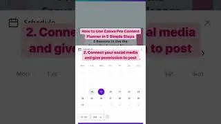 How to Use Canva Pro Content Planner in 5 Easy Steps #shorts
