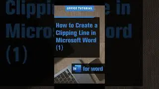 How to Create a Clipping Line in Microsoft Word (1)