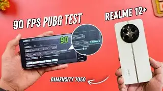 Realme 12 Plus PUBG Test 90 FPS⚡| Live FPS Meter, Battery , Heating & Performance | PUBG New Update