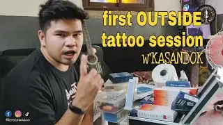 Outside tattoo-an with Kasandok  