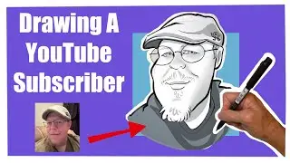Caricature Drawing a YouTube Subscriber