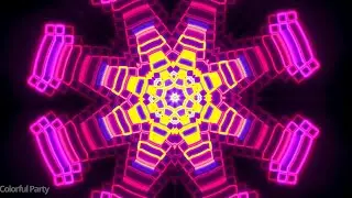 Colorful LED Party Lights | Flashing Disco Background Video ✨