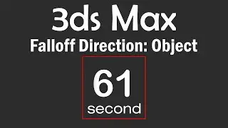 3ds Max 2023: Map Falloff Direction: Object