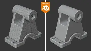 Blender Practice – Modeling a Mechanical Mounting Bracket