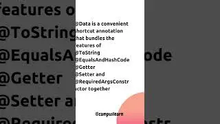 @Data annotation - Lombok #springboot  #coding  #education #programming