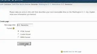 Moodle Wiki Activity
