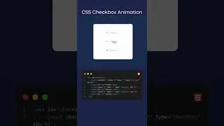 CSS Checkbox Animation | HTML CSS 