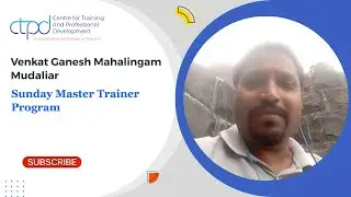 Venkatesh's Feedback - Master Trainer Program | CTPD Asia #corporatetraining #trainthetrainer