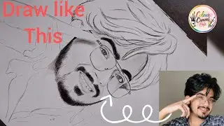 How to draw realistic face// face kese draw kare 