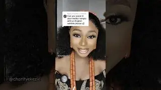 Speaking my African language. the igbo language 🥰 ?#igbolanguage #charityekezie #africanlanguages