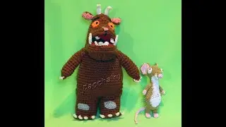 Crocheted stuffed toys «Brother Gruffalo and Mouse»
