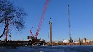 SANY SCC2000A работа вибропогружателем