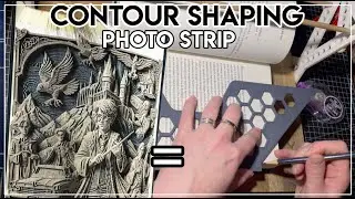 Contour Shaping // Photo Strip Book // Fore Edge Book Art