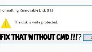 How to remove write protection on your USB /SD disk without CMD by CHRIS TECH