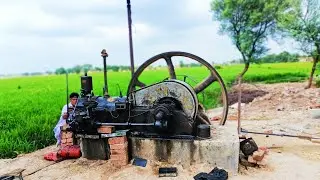 Diesel Engine Cold Starting || Big diesel engine start up || High power engine sound