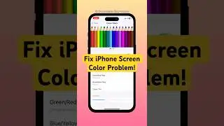 Fix iPhone Screen Color Glitch in 30 Seconds! (Easy iOS Trick) 