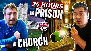 I SLEPT in Britain's Most Haunted Prison Vs. Church | Feat. 