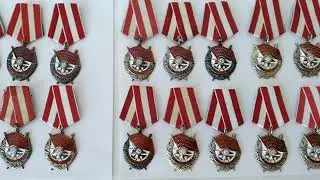 Soviet order red banner collection