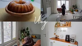 Vlog| Kahve Köşesi Dekorasyon 🌸☕️| Portakallı Kek 🥧 |Sessiz Vlog