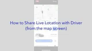 How to Share Live Location with Driver on Uber