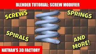 Blender Tutorial: Screw Modifier | Nathan's 3D Factory