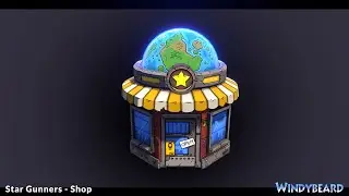 Painting a Low Poly Shop Model for Star Gunners