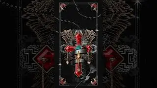 Dark rose ruby cross