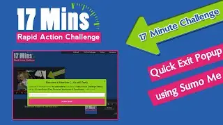 Quick Exit Popup using Sumo Me Wordpress Plugin [Rapid Action Challenge]