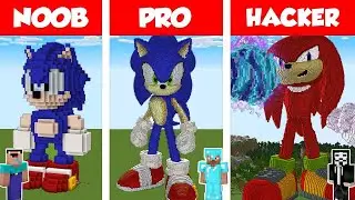 Minecraft NOOB vs PRO vs HACKER: Sonic The Hedgehog #minecraft #trending  #shorts
