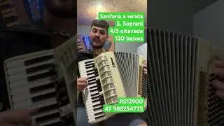 Sanfona polifônica a venda - bombachudo Albino Manique - acordeon barato - Todeschini
