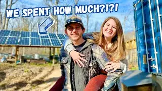 TOTAL COST of Our OFF-GRID Solar Set Up | DIY Container House Homestead Power