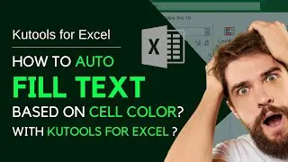 Master Excel with Kutools: Auto Fill Text Based on Cell Color in Just a Few Clicks!